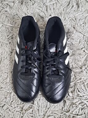 adidas Black Slip-On Sneakers with White Label Detail